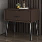 Contemporary Bed Nightstand Solid Wood Bedside Cabinet with Drawer Coffee 1 Piece Clearhalo 'Bedroom Furniture' 'furn' 'furn_night_stand' 'Furniture' 'night_stand' 'Nightstands' 6589123