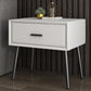 Contemporary Bed Nightstand Solid Wood Bedside Cabinet with Drawer Off-White 1 Piece Clearhalo 'Bedroom Furniture' 'furn' 'furn_night_stand' 'Furniture' 'night_stand' 'Nightstands' 6589130