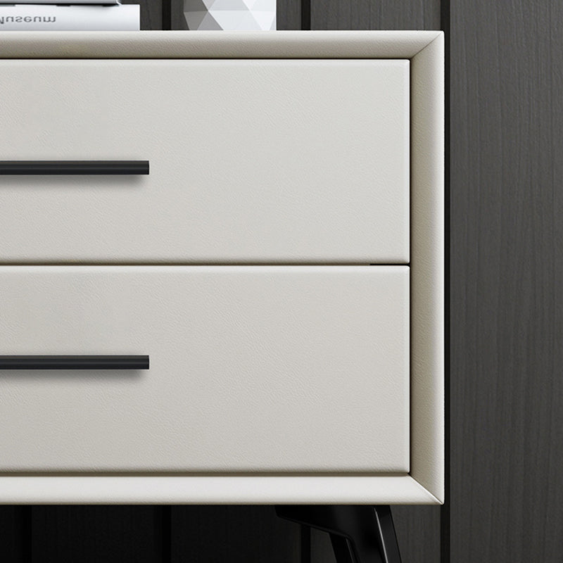 Moderner Nachttisch mit festem Holz mit 2 Schubladen