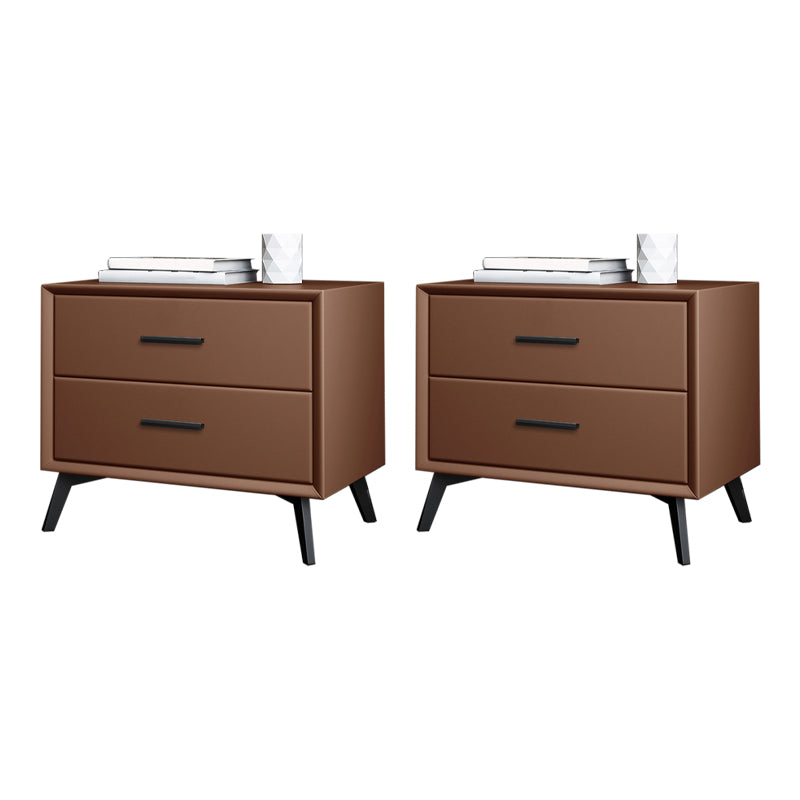 Moderner Nachttisch mit festem Holz mit 2 Schubladen