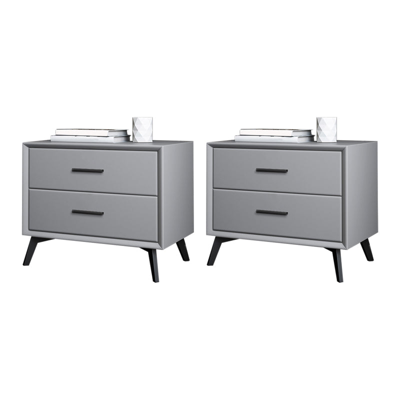 Moderner Nachttisch mit festem Holz mit 2 Schubladen
