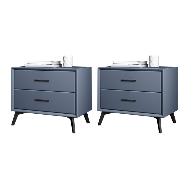 Moderner Nachttisch mit festem Holz mit 2 Schubladen