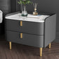 2 cajones Mesa nocturna Mesa de acento moderno .19 "de alto