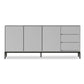 13.65-inch Width Storage Chest Contemporary Stone Storage Chest Dresser 71"L x 14"W x 33"H Grey Clearhalo 'Bedroom Furniture' 'Dressers & Chests' 'dressers_chests' 'furn' 'furn_dressers_chests' 'Furniture' 6589285