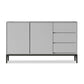 13.65-inch Width Storage Chest Contemporary Stone Storage Chest Dresser 47"L x 14"W x 33"H Grey Clearhalo 'Bedroom Furniture' 'Dressers & Chests' 'dressers_chests' 'furn' 'furn_dressers_chests' 'Furniture' 6589286