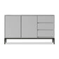13.65-inch Width Storage Chest Contemporary Stone Storage Chest Dresser 39"L x 14"W x 33"H Grey Clearhalo 'Bedroom Furniture' 'Dressers & Chests' 'dressers_chests' 'furn' 'furn_dressers_chests' 'Furniture' 6589305