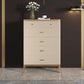 Cómoda cómoda de almacenamiento de estilo moderno, cómoda de almacenamiento de madera maciza para dormitorio