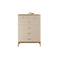 Cómoda cómoda de almacenamiento de estilo moderno, cómoda de almacenamiento de madera maciza para dormitorio