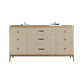 Cómoda cómoda de almacenamiento de estilo moderno, cómoda de almacenamiento de madera maciza para dormitorio