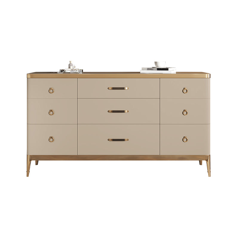 Cómoda cómoda de almacenamiento de estilo moderno, cómoda de almacenamiento de madera maciza para dormitorio