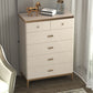 Cómoda cómoda de almacenamiento de estilo moderno, cómoda de almacenamiento de madera maciza para dormitorio