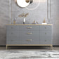 Cómoda cómoda de almacenamiento de estilo moderno, cómoda de almacenamiento de madera maciza para dormitorio