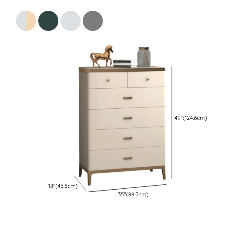 Cómoda cómoda de almacenamiento de estilo moderno, cómoda de almacenamiento de madera maciza para dormitorio