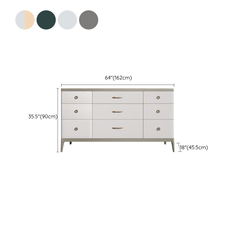 Cómoda cómoda de almacenamiento de estilo moderno, cómoda de almacenamiento de madera maciza para dormitorio