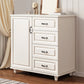 15.6-inch Width Contemporary Storage Chest Manufactured Wood Dresser 31"L x 16"W x 35"H White Clearhalo 'Bedroom Furniture' 'Dressers & Chests' 'dressers_chests' 'furn' 'furn_dressers_chests' 'Furniture' 6589386