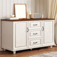 Commode de coffre de rangement en bois manufacturé de coffre de rangement moderne de largeur de 15,6 pouces