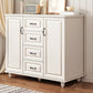 Commode de coffre de rangement en bois manufacturé de coffre de rangement moderne de largeur de 15,6 pouces