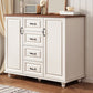 Commode de coffre de rangement en bois manufacturé de coffre de rangement moderne de largeur de 15,6 pouces