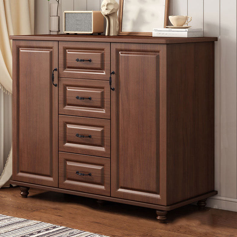 Commode de coffre de rangement en bois manufacturé de coffre de rangement moderne de largeur de 15,6 pouces