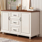 Commode de coffre de rangement en bois manufacturé de coffre de rangement moderne de largeur de 15,6 pouces