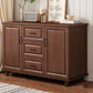 Commode de coffre de rangement en bois manufacturé de coffre de rangement moderne de largeur de 15,6 pouces