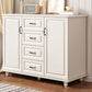 Commode de coffre de rangement en bois manufacturé de coffre de rangement moderne de largeur de 15,6 pouces
