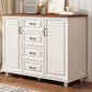 Commode de coffre de rangement en bois manufacturé de coffre de rangement moderne de largeur de 15,6 pouces