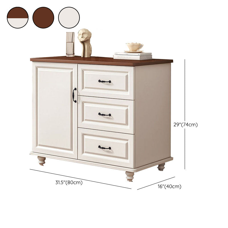 Commode de coffre de rangement en bois manufacturé de coffre de rangement moderne de largeur de 15,6 pouces