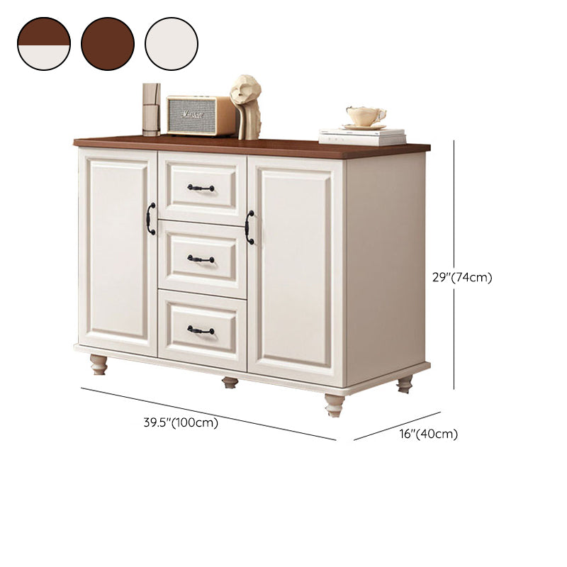 Commode de coffre de rangement en bois manufacturé de coffre de rangement moderne de largeur de 15,6 pouces