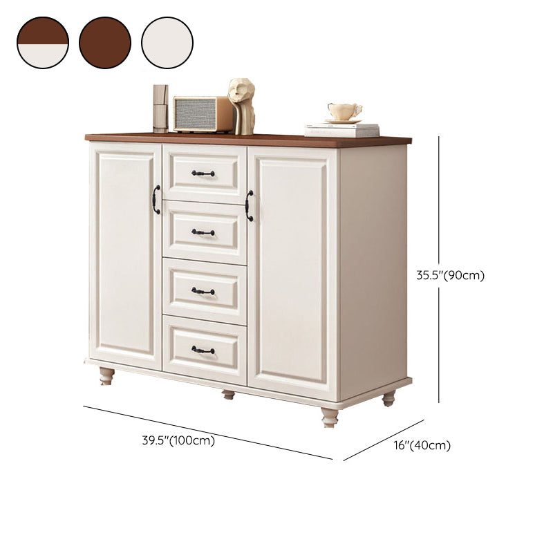 Commode de coffre de rangement en bois manufacturé de coffre de rangement moderne de largeur de 15,6 pouces