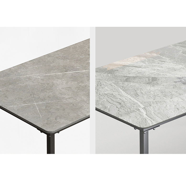 Stone Rectangular Writing Desk Modern 29.53" Tall Office Desk with Sled Base Clearhalo 'furn' 'furn_office_desk' 'Furniture' 'Office Desks' 'Office Furniture' 'office_desk' 6589862