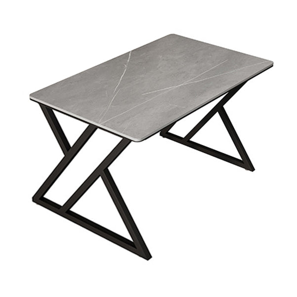 Stone Rectangular Office Desk Industrial 29.53" Tall Writing Desk Gray Clearhalo 'furn' 'furn_office_desk' 'Furniture' 'Office Desks' 'Office Furniture' 'office_desk' 6589881