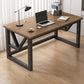 Contemporary Rectangular Office Desk Sled Writing Desk with Metal Legs
