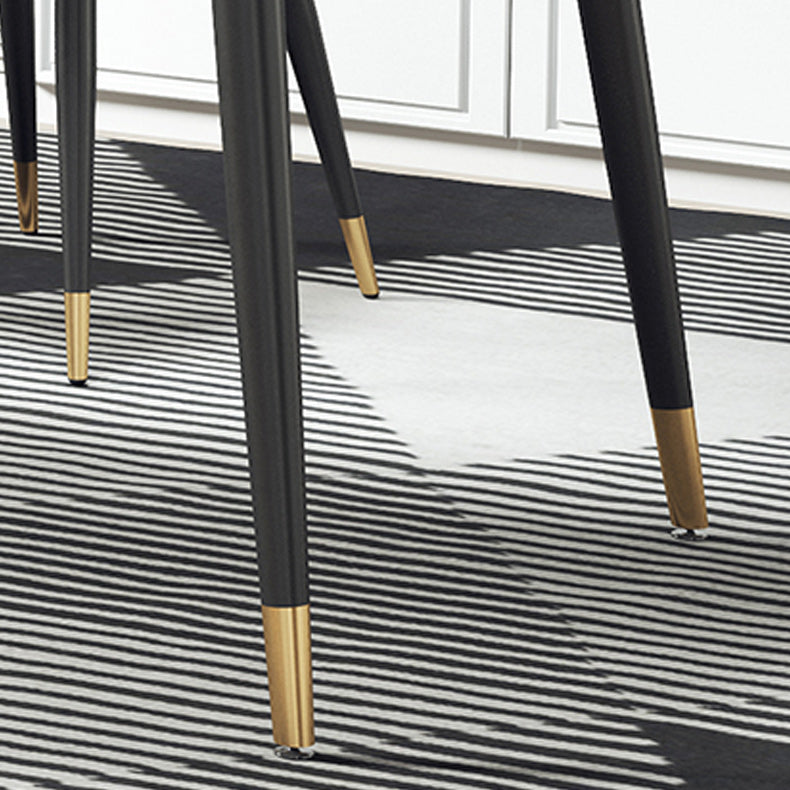 Escritorio de computadora curva glamorosa escritorio de oficina antiguo con patas de metal