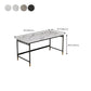 Glam Office Desk Antique Finish Computer Desk mit Metallbeinen
