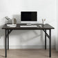 Industrial Folding Writing Desk Rectangular Wooden Computer Desk 39.4"L x 23.6"W x 29.5"H Black Clearhalo 'furn' 'furn_office_desk' 'Furniture' 'Office Desks' 'Office Furniture' 'office_desk' 6590064