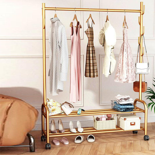 Modern Coat Rack Hanging Rail Storage Shelving and Hooks Coat Hanger Clearhalo 'Entry & Mudroom Furniture' 'furn' 'furn_hall_tree_coat_racks' 'Furniture' 'Hall Trees & Coat Racks' 'hall_tree_coat_racks' 6590516