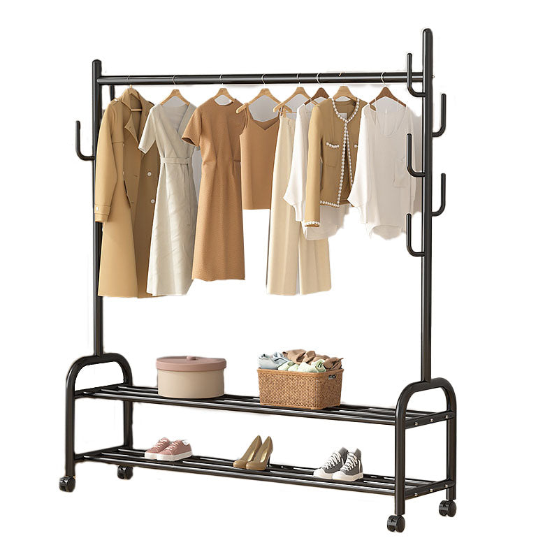 Modern Coat Rack Hanging Rail Storage Shelving and Hooks Coat Hanger Clearhalo 'Entry & Mudroom Furniture' 'furn' 'furn_hall_tree_coat_racks' 'Furniture' 'Hall Trees & Coat Racks' 'hall_tree_coat_racks' 6590533