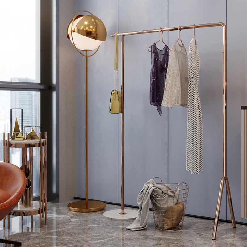 Contemporary Plain Clothes Hanger Free Standing Metal Coat Rack Clearhalo 'Entry & Mudroom Furniture' 'furn' 'furn_hall_tree_coat_racks' 'Furniture' 'Hall Trees & Coat Racks' 'hall_tree_coat_racks' 6590558
