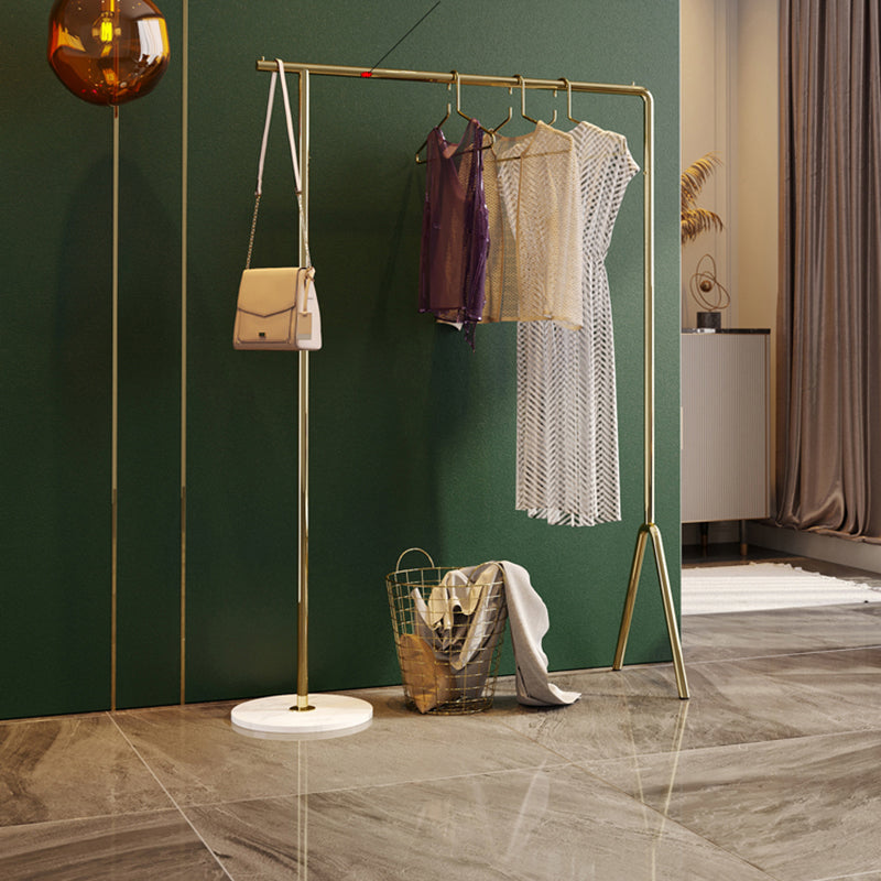 Contemporary Plain Clothes Hanger Free Standing Metal Coat Rack Clearhalo 'Entry & Mudroom Furniture' 'furn' 'furn_hall_tree_coat_racks' 'Furniture' 'Hall Trees & Coat Racks' 'hall_tree_coat_racks' 6590564