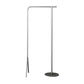 Contemporary Plain Clothes Hanger Free Standing Metal Coat Rack 25.6"L x 15"W x 59.1"H Silver Clearhalo 'Entry & Mudroom Furniture' 'furn' 'furn_hall_tree_coat_racks' 'Furniture' 'Hall Trees & Coat Racks' 'hall_tree_coat_racks' 6590566