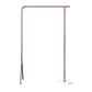 Contemporary Plain Clothes Hanger Free Standing Metal Coat Rack 49.2"L x 15"W x 59.1"H Pink Clearhalo 'Entry & Mudroom Furniture' 'furn' 'furn_hall_tree_coat_racks' 'Furniture' 'Hall Trees & Coat Racks' 'hall_tree_coat_racks' 6590568