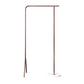Contemporary Plain Clothes Hanger Free Standing Metal Coat Rack 33.5"L x 15"W x 59.1"H Pink Clearhalo 'Entry & Mudroom Furniture' 'furn' 'furn_hall_tree_coat_racks' 'Furniture' 'Hall Trees & Coat Racks' 'hall_tree_coat_racks' 6590571