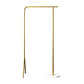 Contemporary Plain Clothes Hanger Free Standing Metal Coat Rack 33.5"L x 15"W x 59.1"H Gold Clearhalo 'Entry & Mudroom Furniture' 'furn' 'furn_hall_tree_coat_racks' 'Furniture' 'Hall Trees & Coat Racks' 'hall_tree_coat_racks' 6590577