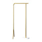 Contemporary Plain Clothes Hanger Free Standing Metal Coat Rack 25.6"L x 15"W x 59.1"H Gold Clearhalo 'Entry & Mudroom Furniture' 'furn' 'furn_hall_tree_coat_racks' 'Furniture' 'Hall Trees & Coat Racks' 'hall_tree_coat_racks' 6590578