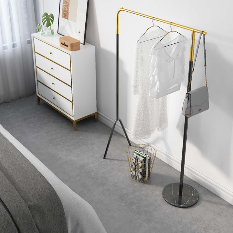 Contemporary Plain Clothes Hanger Free Standing Metal Coat Rack Clearhalo 'Entry & Mudroom Furniture' 'furn' 'furn_hall_tree_coat_racks' 'Furniture' 'Hall Trees & Coat Racks' 'hall_tree_coat_racks' 6590579