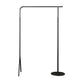 Contemporary Plain Clothes Hanger Free Standing Metal Coat Rack 49.2"L x 15"W x 59.1"H Dark Gray-Black Clearhalo 'Entry & Mudroom Furniture' 'furn' 'furn_hall_tree_coat_racks' 'Furniture' 'Hall Trees & Coat Racks' 'hall_tree_coat_racks' 6590580