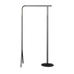 Contemporary Plain Clothes Hanger Free Standing Metal Coat Rack 33.5"L x 15"W x 59.1"H Dark Gray-Black Clearhalo 'Entry & Mudroom Furniture' 'furn' 'furn_hall_tree_coat_racks' 'Furniture' 'Hall Trees & Coat Racks' 'hall_tree_coat_racks' 6590581