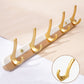 Wooden and Metal Coat Hanger Modern Minimalist Home Wall Hanging Coat Rack