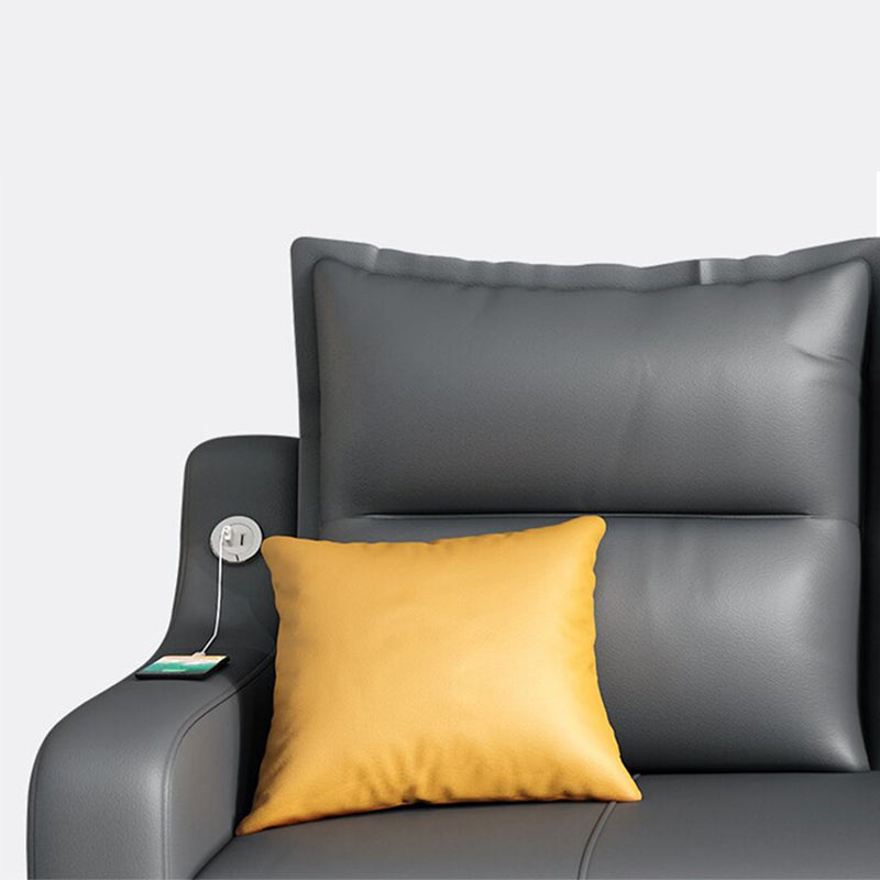 31 "幅の現代布団ソファベッドグレー枕バックスリーパーソファ